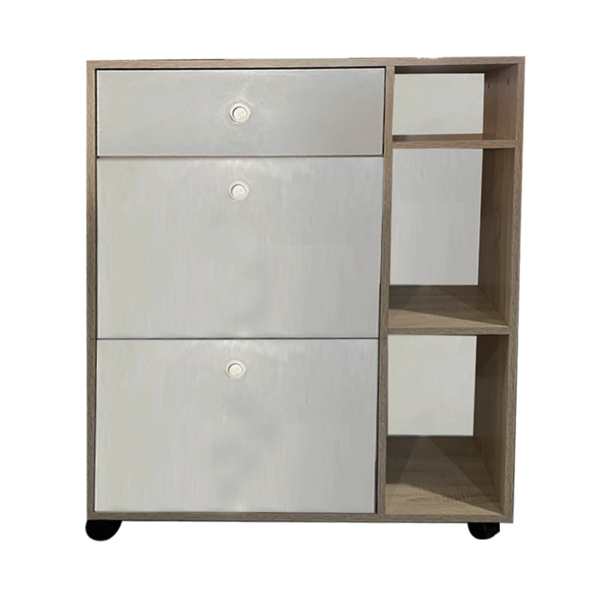 Armoire à Chaussure 90 x 106 Cm Stratifié Chêne Brut | DREAMS