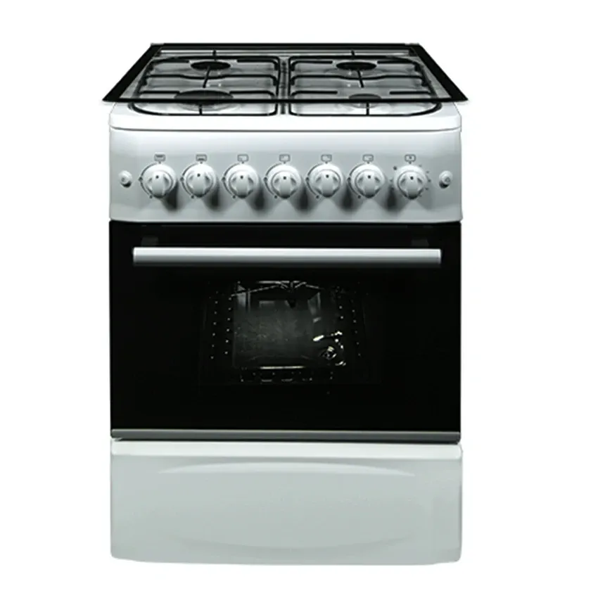 Cuisinière à gaz 4 FEUX ORIENT | OC-60-60SIT-B - Inox + Tourne Broche