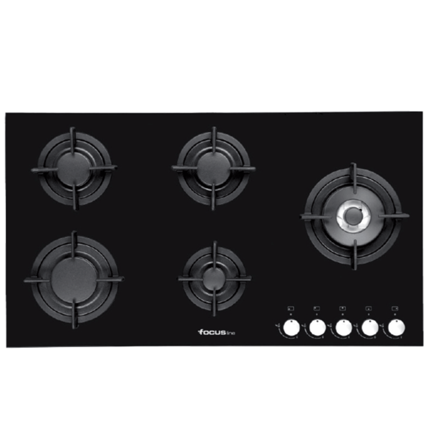 Focus Plaque à gaz F 8179B (90 cm) Noir 5 Feux