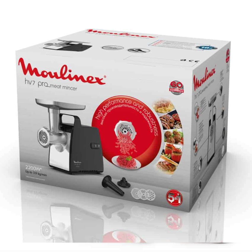 Hachoir a Viande MOULINEX | 2200 W - HV7.ME556810 - Noir