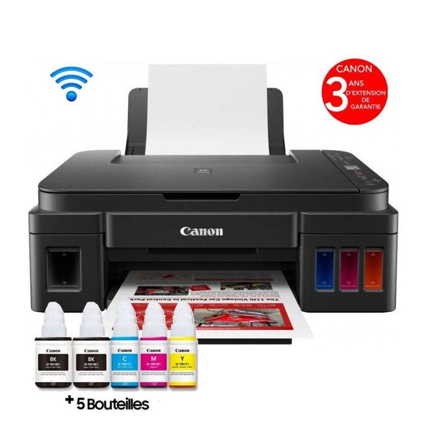Imprimante Jet d'encre CANON ECOTANK 3EN1 | à Réservoir Intégré - Avec ...
