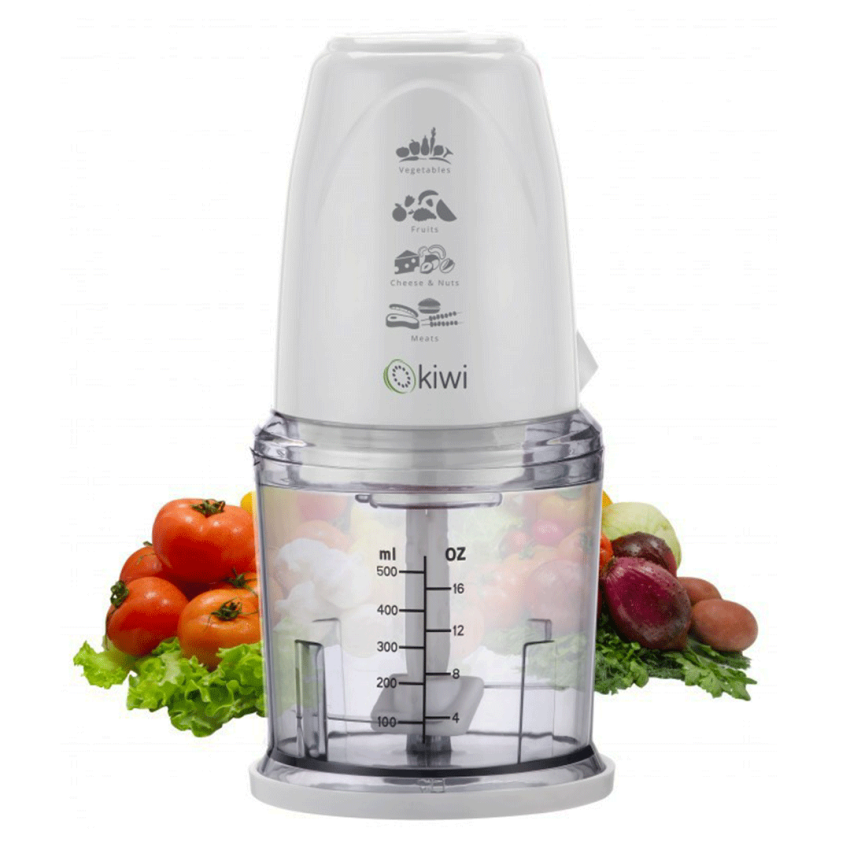 Mini Hachoir KIWI 260 W | Bol de 500 g - KC.8209 - Blanc