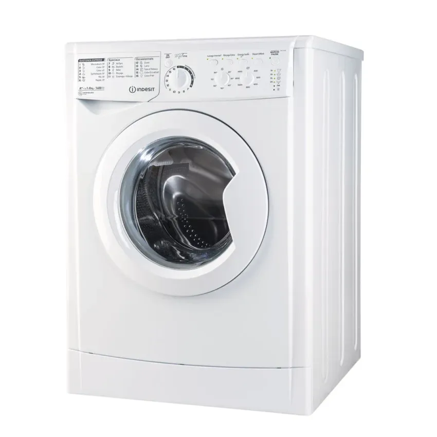 Lave-linge INDESIT 8 kg | Essorage 1200 Trs/min - EWC.81252 - Hublot - Blanc 