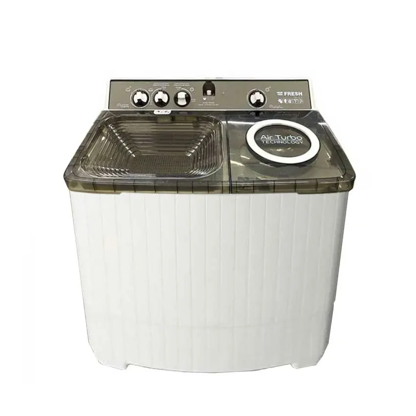 Machine à Laver Semi automatique FRESH 13KG | TTW-13G - Blanc & Gris 