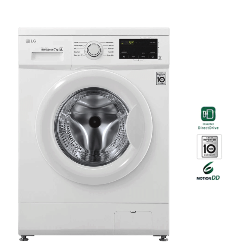 Machine à Laver LG 7 KG | Essorage 1200 Tours/min - Smart DD - FH2J3QDNG0P - Blanc