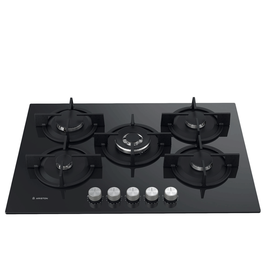 ARISTON Plaque à Gaz AGS 72S BK HOB AI