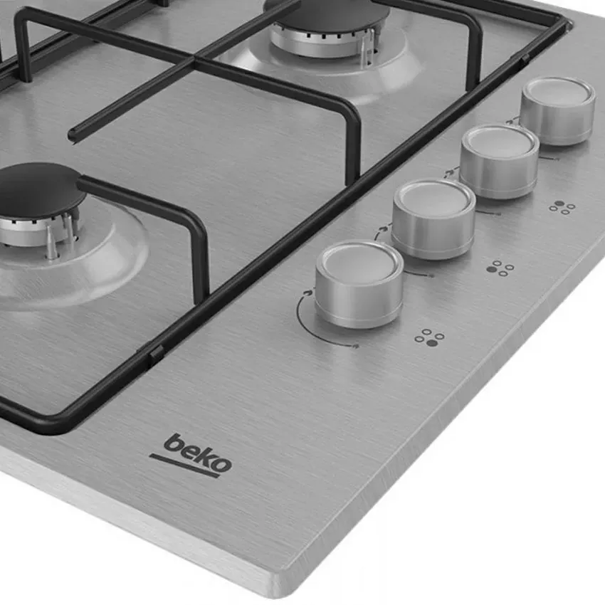 Plaque de cuisson Encastrable BEKO 4 FEUX | 61 CM - Gaz - INOX 