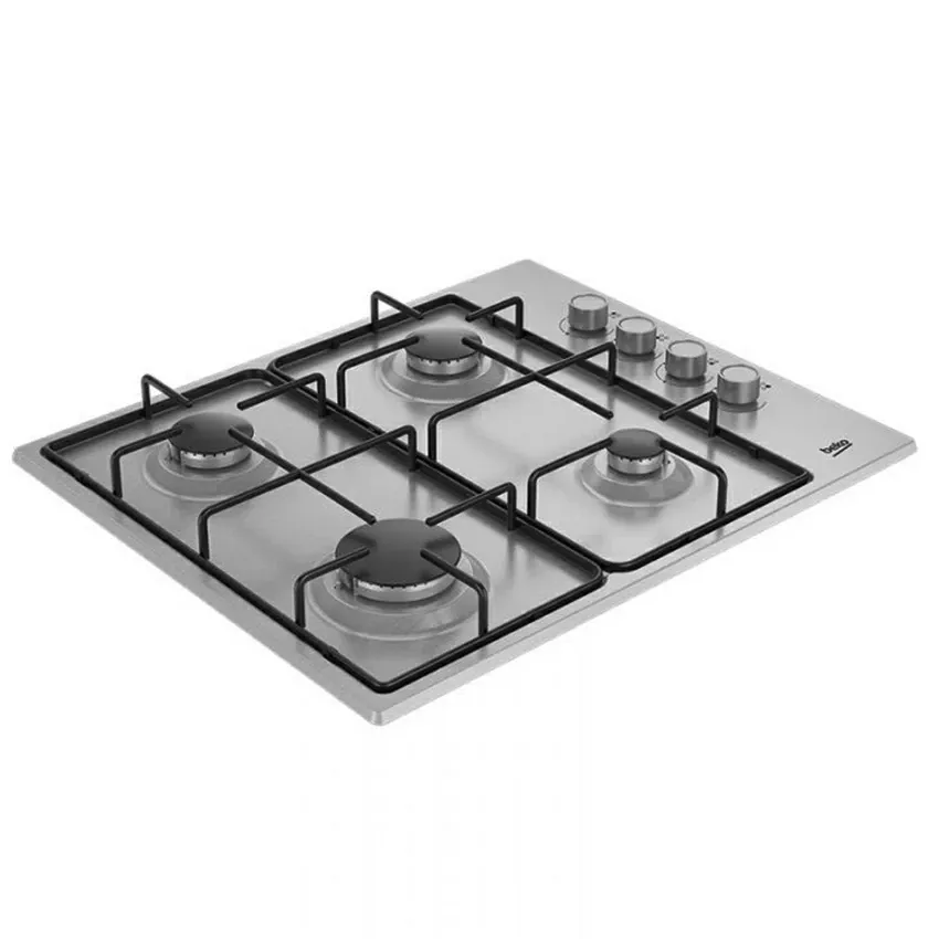 Plaque de cuisson Encastrable BEKO 4 FEUX | 61 CM - Gaz - INOX 