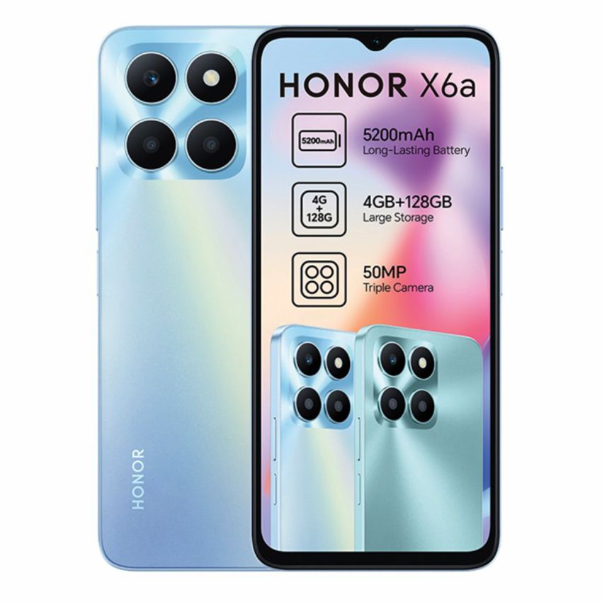 Smartphone HONOR X6A | 4 Go - 128 Go - Bleu 