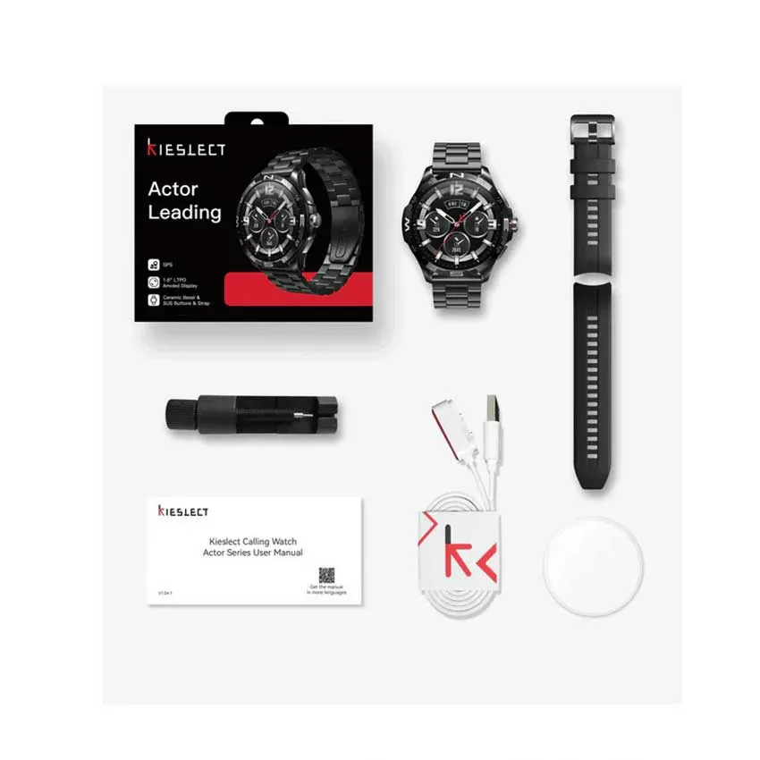 SmartWatch Kieslect Calling Actor Leading Noir