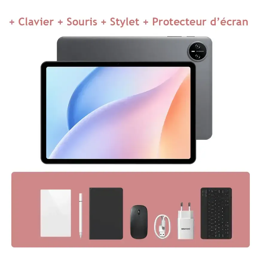 Tablette DOOGEE Tab A9 Pro VIP 10.1″ 4/128  Wi‑Fi Gris Meteorite + 5 Accessoires