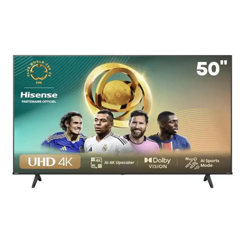 TV Hisense 50 Pouces LED Smart UHD 4K 50A6GN Noir