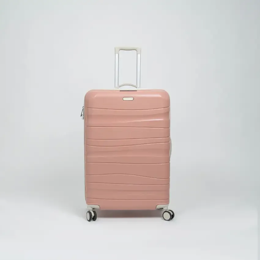 Valise TITOU incassable avec roues démontables | Modèle 20KG - Saumon/Beige 