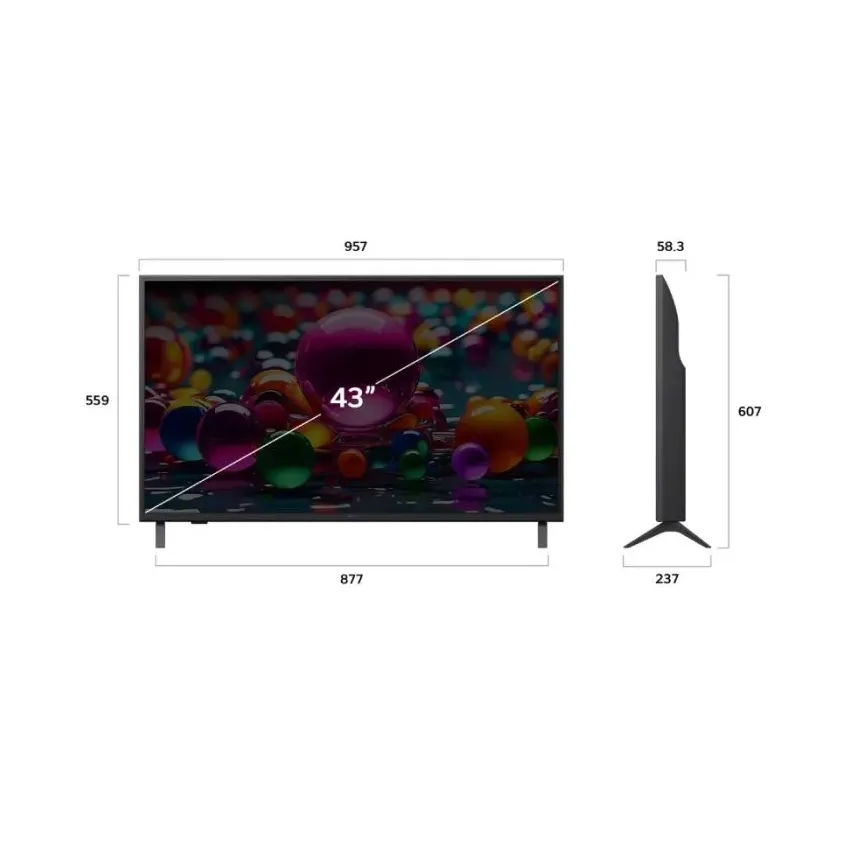 TV LG 43 pouces 4K UA85 |  Smart tv - 43UA85006LA - Noir 