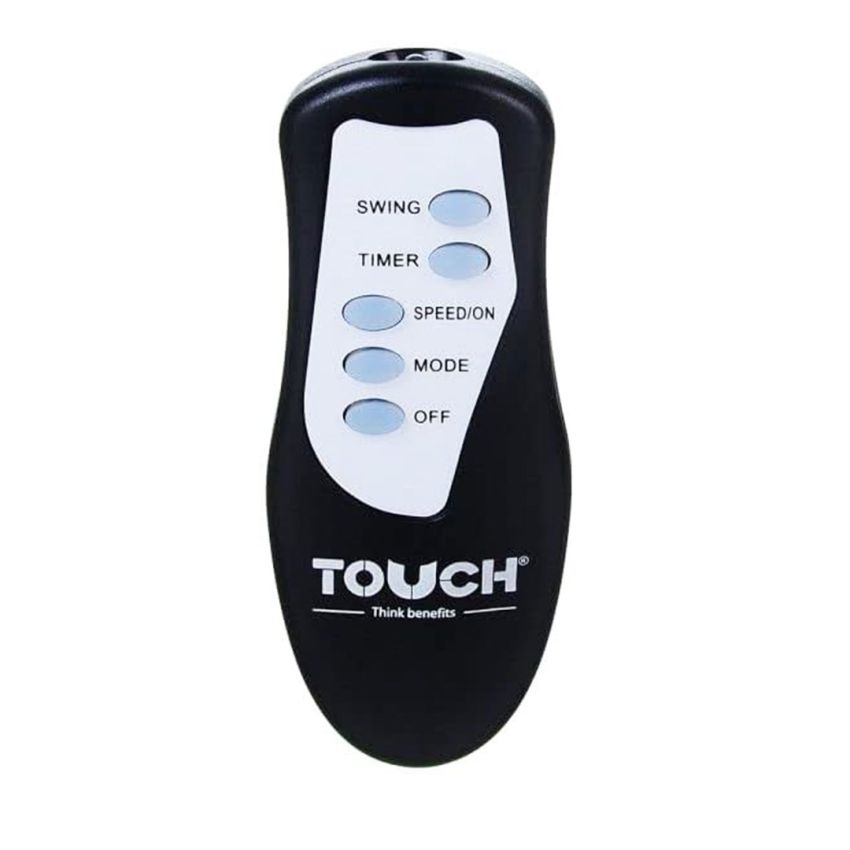 Ventilateur sur pied silencieux TOUCH | Avec télécommande - 40121 - Noir 