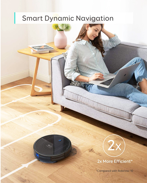 ANKER EUFY Aspirateur Robot 2EN1 ROBOVAC G10 (T2150G)