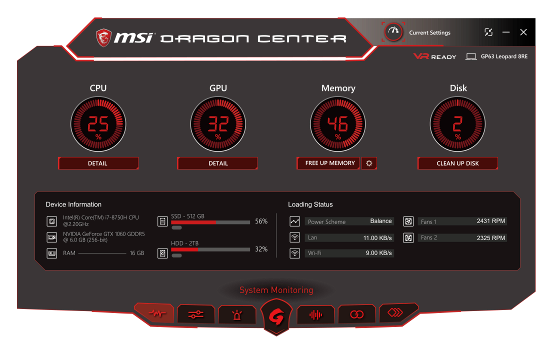 MSI DRAGON CENTER 