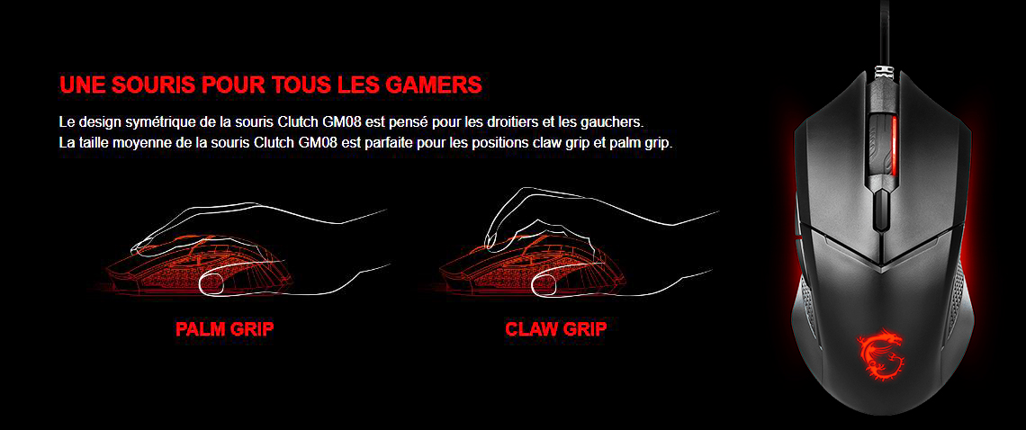 MSI Souris Gaming GM08