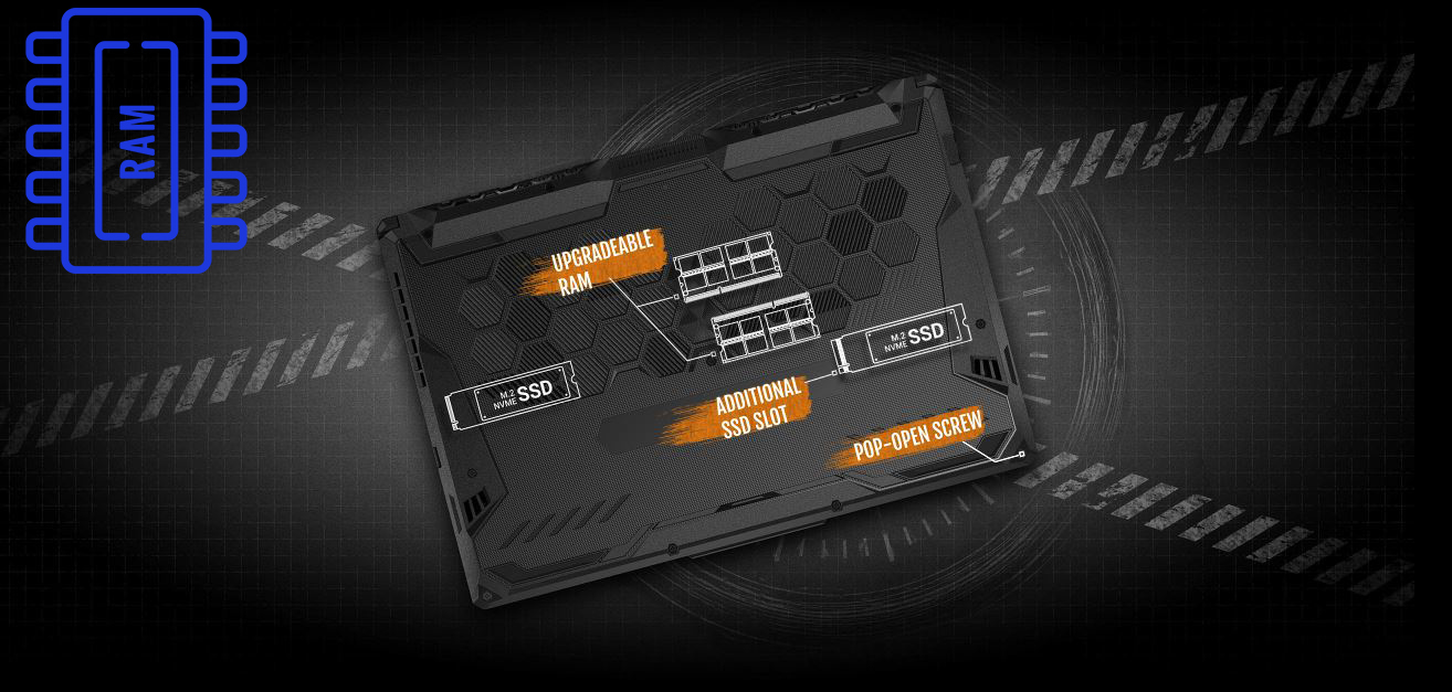 ASUS Pc Portable F15 TUF Gaming  RTX™ 3050Ti i5 11É 8Go (TUF506HEB-HN214T)