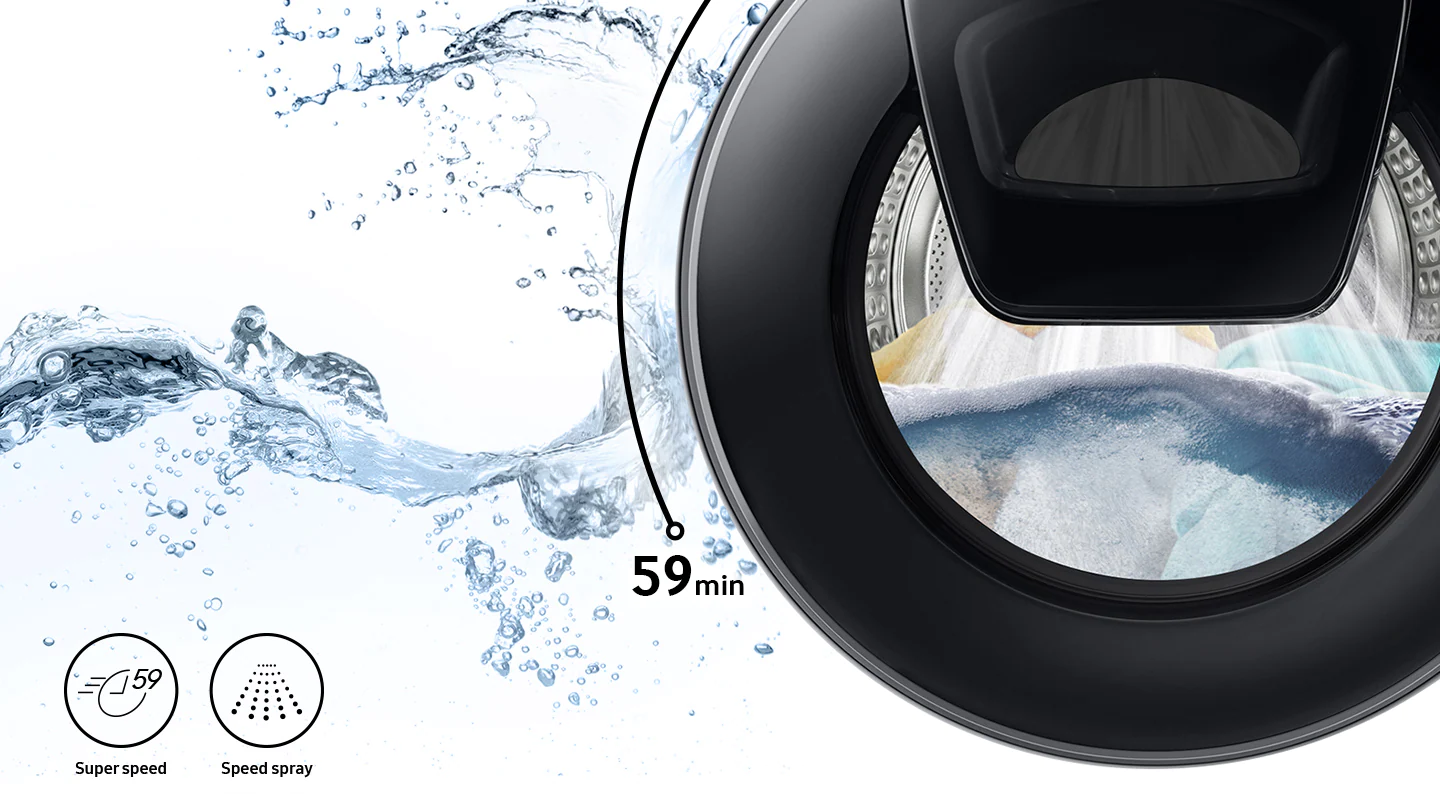 Samsung Machine à laver WW90T654DLN Eco Bubble