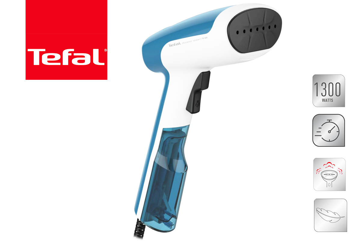 TEFAL Défroisseur Vapeur (1300 W) Bleu (DT6130EO)