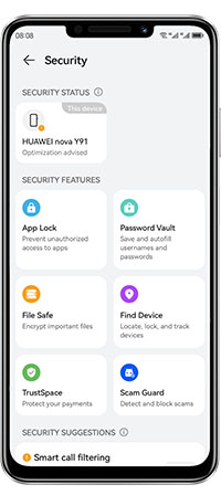 smartphone-huawei - nova -y91-8-256go